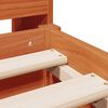 vidaXL Ł&oacute;żko z regałem, bez materaca, 160x200 cm, lite drewno sosnowe