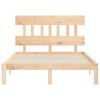 vidaXL Rama ł&oacute;żka bez materaca, 140x200 cm, lite drewno sosnowe