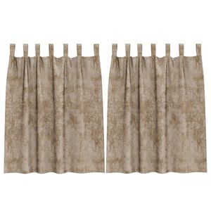 vidaXL Zasłony z weluru 2 pcs szampański 140 x 140 cm Aksamit