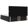 vidaXL Rama ł&oacute;żka otomana z materacami, czarna, 200x200 cm, aksamit