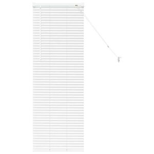 vidaXL Żaluzja okienna z zasłonami Biały Aluminium