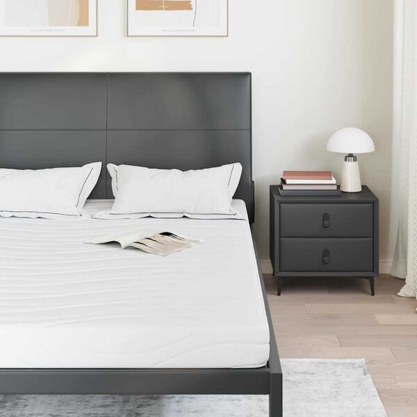 vidaXL Materac Biały 140 x 190 cm Żelowa pianka pamięciowa