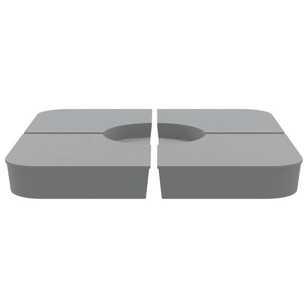 vidaXL Podstawa do parasola, 4-cz., 100 kg, PP