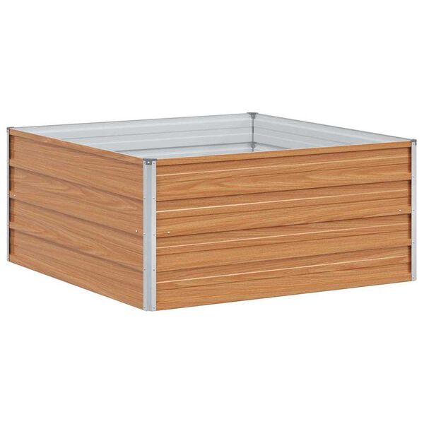 vidaXL Podniesiona rabata ogrodowa Jasny Brąz 100 x 100 x 45 cm