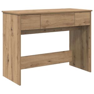 vidaXL Kosmetyczny st&oacute;ł Dąb rzemieślniczy 100 x 45 x 76 cm
