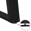 vidaXL Nogi do stolika kawowego w kształcie litery U 2 szt. Czarne 30x(30-31) cm Stal