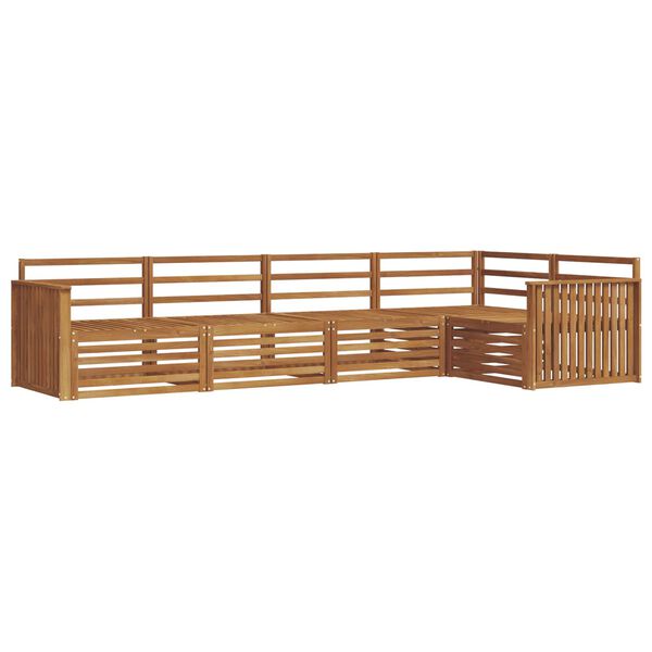 vidaXL Zestaw sof na zewnątrz 5 pcs Naturalny Lite Drewno Akacji