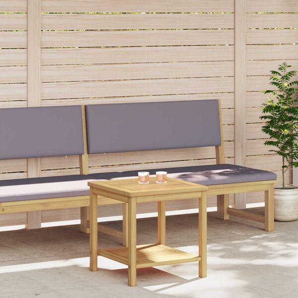 vidaXL Stolik boczny Olej Naturalny 45 x 45 x 45 cm Lite Drewno Akacji