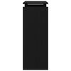 vidaXL Konsola Czarny Dąb 80 x 30 x 80 cm Materiał drewnopochodny