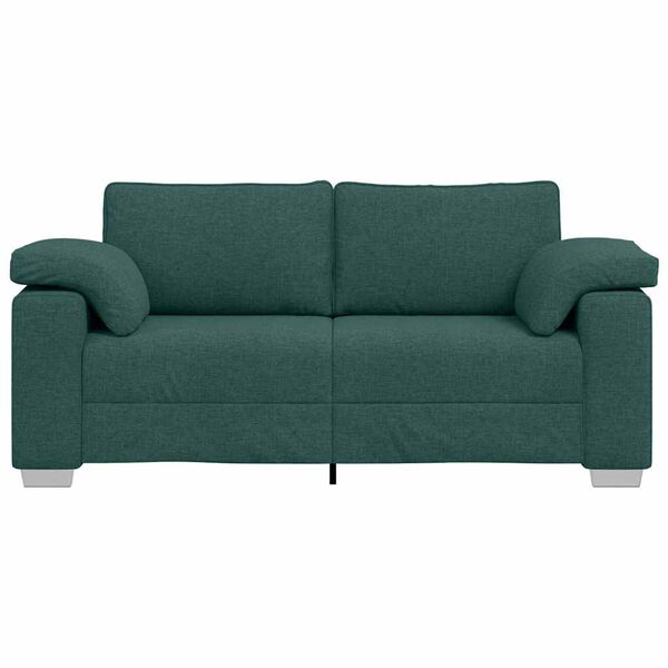 vidaXL Sofa Ciemna zieleń 180 x 77 x 82 cm tkanina
