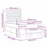 vidaXL Ł&oacute;żko sprężynowe z materacem Ciemna zieleń 120 x 200 cm Aksamit