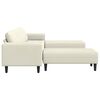 vidaXL Sofa do salonu 3 pcs Kremowy