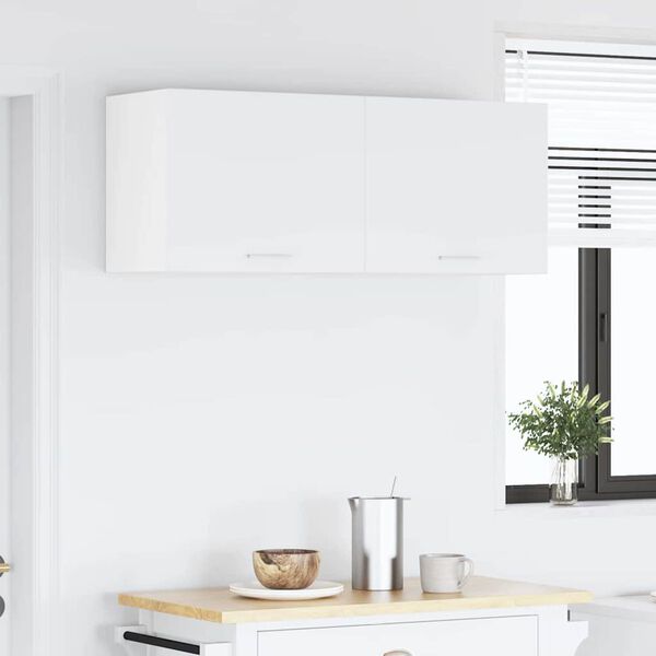 vidaXL Szafka wisząca z przechowywaniem 2 pcs Biały 50 x 31 x 40 cm