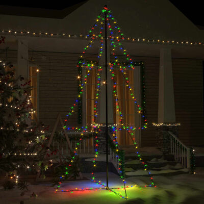 vidaXL Ozdoba świąteczna LED w kształcie choinki, 300 LED, 120x220 cm