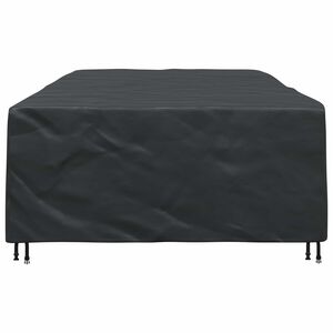 vidaXL Pokrowiec na meble Gładki Czarny 315 x 180 x 74 cm 210D