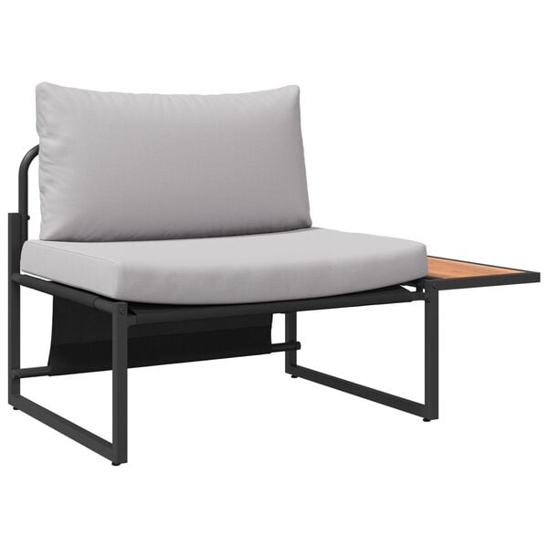 vidaXL Zestaw Sof na Ogród 2 pcs Jasnoszary Stal