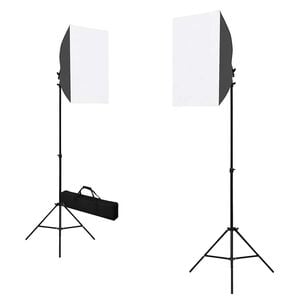 vidaXL Profesjonalne lampy studyjne, 2 szt., 40x60 cm, stalowe, czarne