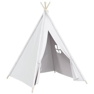 vidaXL Biały namiot dziecięcy tipi, z torbą, peach skin, 120x120x150cm