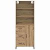 vidaXL Highboard z szufladą Dąb rzemieślniczy 69,5 x 34 x 180 cm