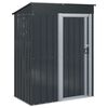 vidaXL Schowki ogrodowe Antracyt 137 x 81 x 180 cm Metal