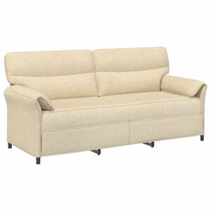 vidaXL Sofa 3-osobowa 3-osobowy kremowy 198 x 83 x 95 cm tkanina