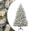 vidaXL Sztuczna choinka 210 cm 300 LED Ciepła biel PVC i stal