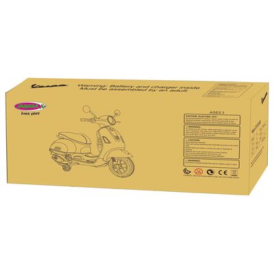 JAMARA Zabawkowy skuter Vespa GTS 125, biały, 12 V
