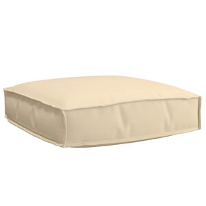 vidaXL Poduszka Materiał Oxford Beżowy 60 x 60 x 12 cm