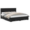 vidaXL Ramka ł&oacute;żka Czarny Dąb 180 x 200 cm Drewno inżynieryjne