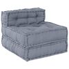 vidaXL Modułowa sofa 4 pcs Szary tkanina