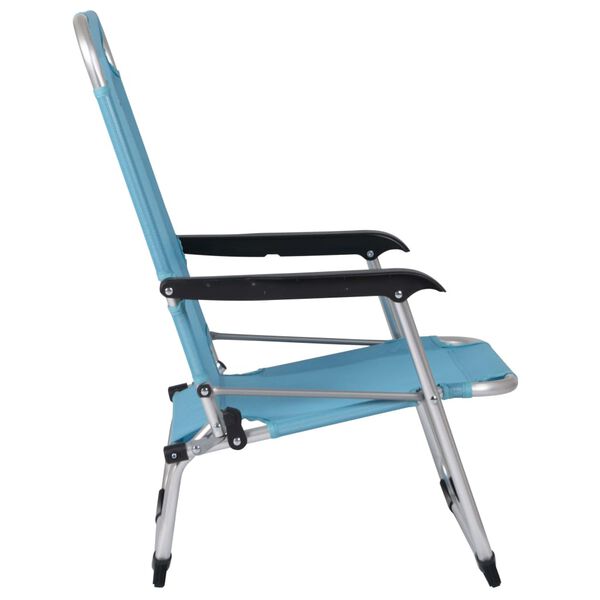 Bo-Camp Krzesło plażowe Copa Rio Lyon, niebieskie