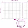 vidaXL Ogrodzenie Euro Szary 0.6 x 10 m Żelazo pokryte PVC