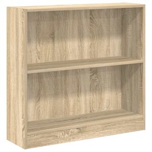 vidaXL Regał biblioteczny Sonoma Oak 80x24x75 cm Drewno klejone