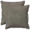 vidaXL Poszewka na poduszkę 2 pcs HOUTEN jasnoszary 45 x 45 cm Welur
