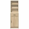 vidaXL Highboard Dąb Sonoma 40 x 40,5 x 135 cm Materiał drewnopochodny