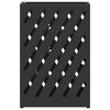 vidaXL Stojak na parasol z przechowywaniem Czarny 28 x 12 x 41 cm Stal