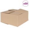 vidaXL Pudełko składane 50 pcs Naturalny 30 x 30 x 15 cm Tektura