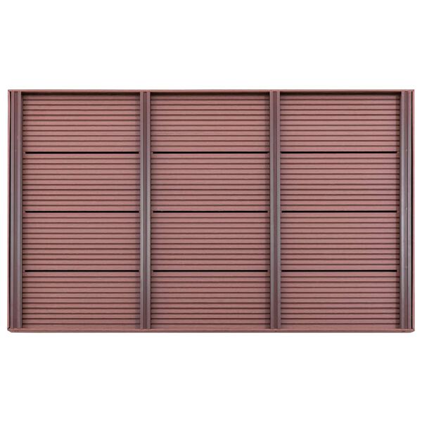 vidaXL Podstawa do prysznica solarnego, brązowa 101x63x5,5 cm, WPC