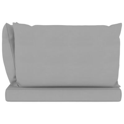 vidaXL Poduszki na sofę z palet, 3 szt., szare, tkanina