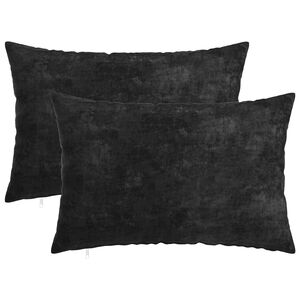 vidaXL Poduszka 2 szt. HEERLEN antracytowy 30 x 50 cm Tkanina Chenille