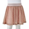 Spódniczka dziecięca z brokatem, subtelny róż, 140