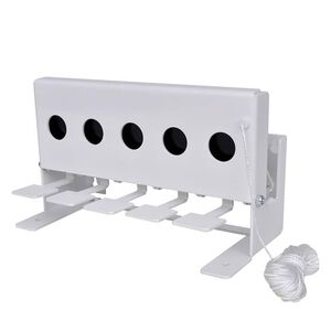 vidaXL Strzelnica do wiatr&oacute;wki z 5 otworami i sznurkiem