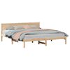 vidaXL Ramka ł&oacute;żka Brązowy 180 x 200 cm Lite drewno sosnowe
