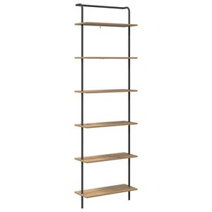 vidaXL P&oacute;łka na książki 6 poziomy 60 x 24 x 203 cm Drewno inżynieryjne