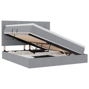 vidaXL Ł&oacute;żko z miejscem na przechowywanie i materacem 180 x 200 cm