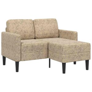vidaXL Sofa 2-osobowa z szezlongiem w kształcie litery L, jasnoszara