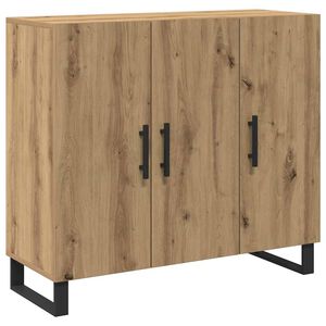 vidaXL Bufet Dąb rzemieślniczy 90 x 34 x 80 cm Drewno inżynieryjne