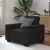 vidaXL Sofa Fotel Czarny 60 cm Aksamit