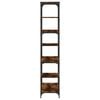 vidaXL Regał na książki, przydymiony dąb, 91x36x176 cm