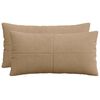 vidaXL Poszewka na poduszkę 2 pcs ALMELO brązowy 40 x 70 cm sztruks